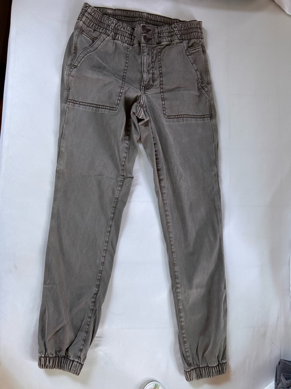 American Eagle Outfitters Olive Taupe Elastic Waist Pants
